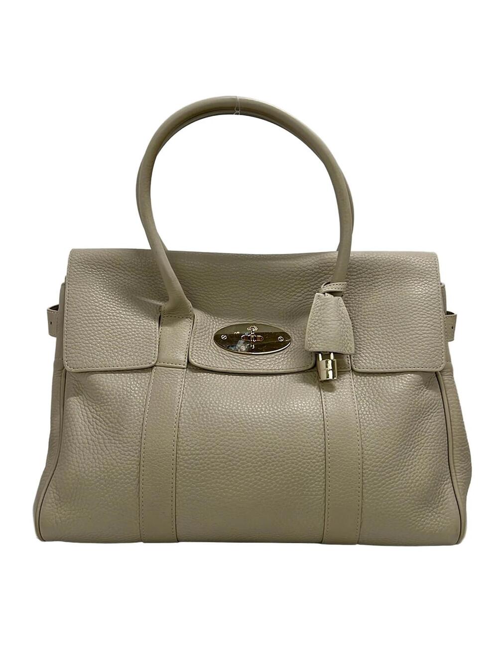 Mulberry Bayswater Light Gray Leather #371944M54B